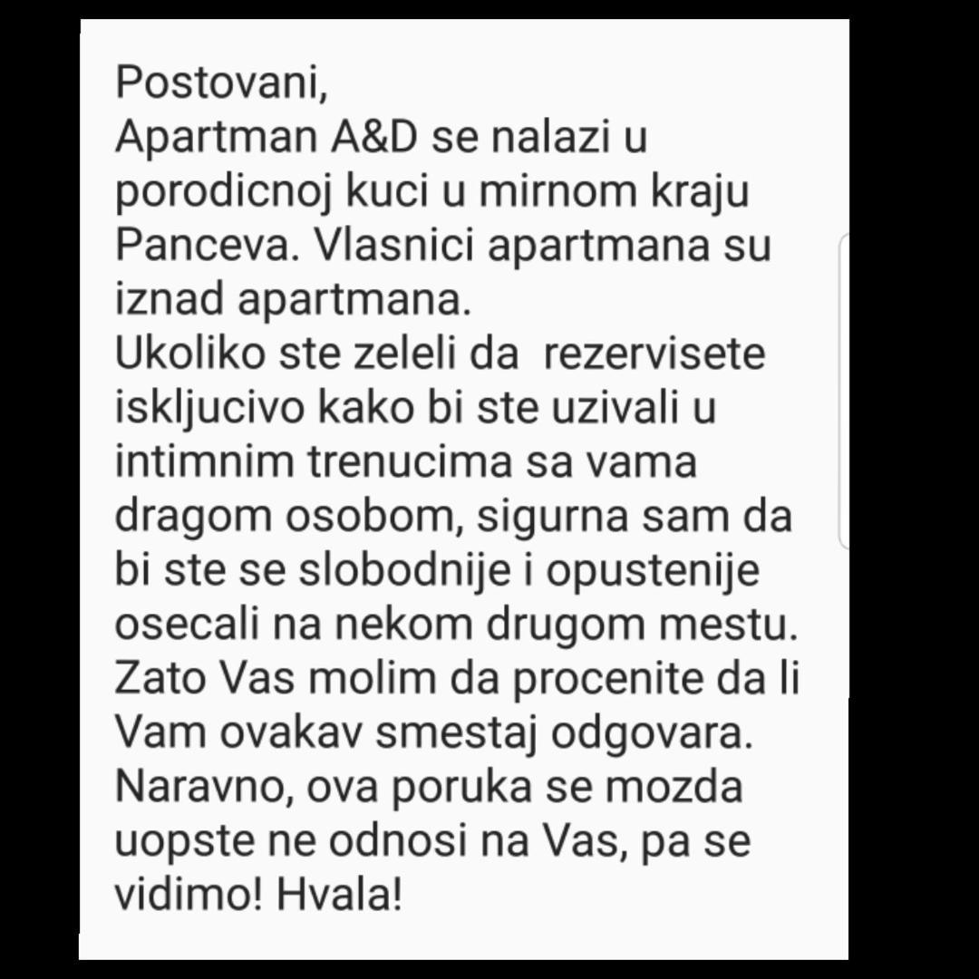 Apartment A&D Pančevo 외부 사진